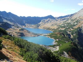 a azurová krása jezer