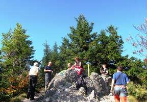 A tady už jsme nahoře - vrch Sokolie