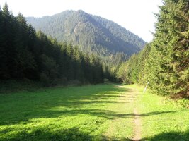 a dále dlouhou dolinou