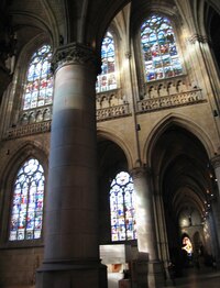 Interiér chrámu je největší v Rakousku