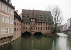 Špitál sv.Ducha nad řekou Pegnitz
