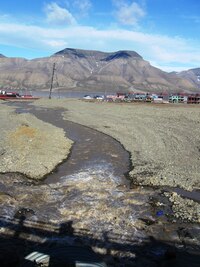 a zde spojené vody ledovce