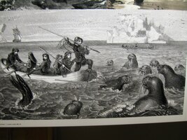 Jsou tu dobové fotografie lovců