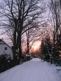 a sníh se boří pod nohama