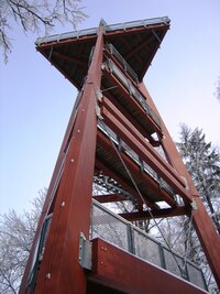 nebo do Ebersbachu k rozhledně na vrchu Schlechteberg