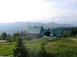 Tohle je chata-schronisko, kde jsme spali