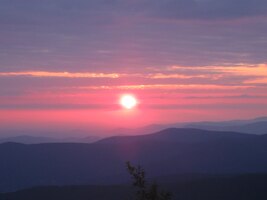 Východ slunce na Lysé hoře