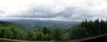 Tady na hraniční hřeben Moravskoslezských Beskyd