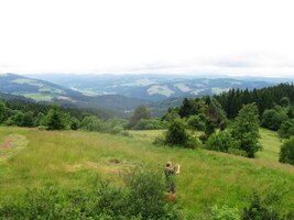 Libor obdivuje panorama Horní Kysúce,