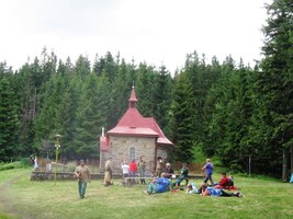 Srocení davu u kaple sv.Alžběty