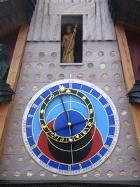 s mechanickým procesím apoštolů ála Praga