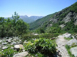 vzhůru k vápencovým štítům místního pohoří