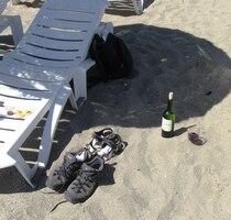 Zde představuji náš plážový necessaire