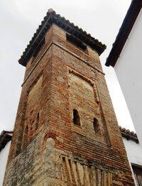 I tato věž kostelíka je bývalý minaret