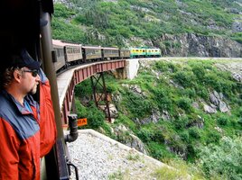 ale dolů do Skagway už uháníme z kiopce