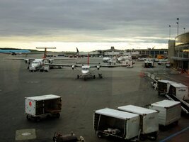 a po chvíli přistáváme v Anchorage