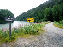 a tady začíná cesta do obávaného Chilkotského průsmyku