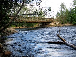 a tady už míříme k dnešnímu tábořišti u řeky