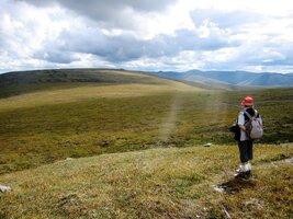 Po dvou hodinách chůze se obloha zatáhla