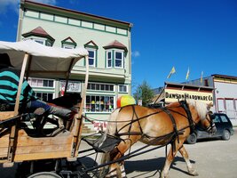 Potkáte zde formanské vozy i kočáry,