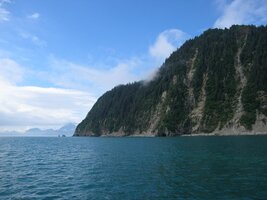 a jen občas se nám otevřou širší výhledy na NP Kenai Fjords