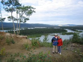 a tak jsme se vyfotili nad soustavou meandrů řeky