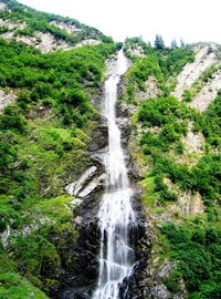 Toto je vodopád Horse Fall v údolí Kingsley Canyon