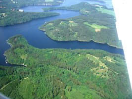 Tady už jsme v Čechách - nad Orlíkem