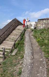 na samém vrcholu Ostrého vrchu (Scharfberg).
