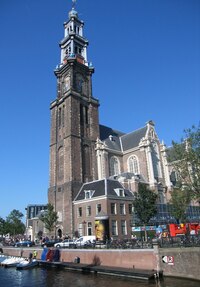 Tady už jsme ale u kostela Westerkerk