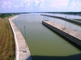 Tohle je lodní propusť přehrady Gabčíkovo