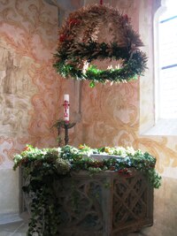 Tento věnec dnešní slávu symbolizuje,