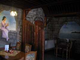 a občerstvil se v tamním hotýlku